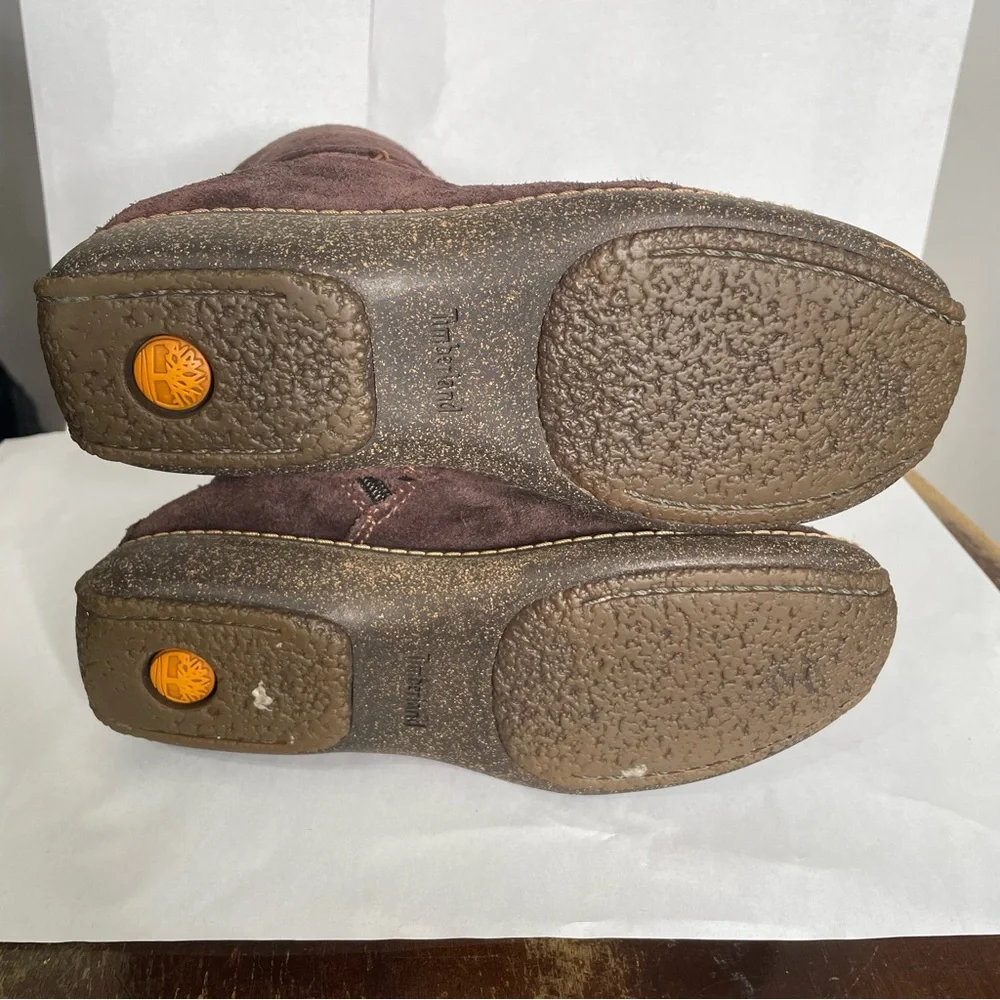 Timberland Brown Suede Ankle Moccasin Boho‎ Southwest Boot Women’s Size 6.5